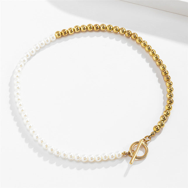 Baroque Pearl Chain Necklace Women Collar