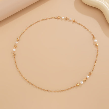 Personalized Long Pearl Necklaces for Women CCB Beaded