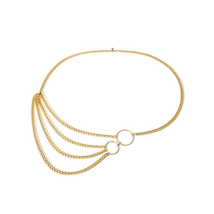 Metal Body Chain Tassel Multilayer Sexy Waist Chain Jewelry