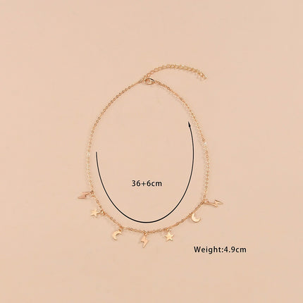 Moon Star Charms Necklace