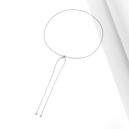 Metallic Long Chain Tassel Necklace Hand Jewelry - FASHION SHEGOODS LLC