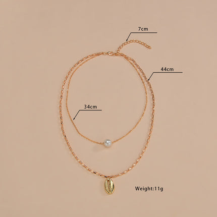 Layered Shell Necklace for Women