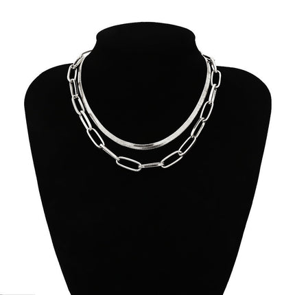 Double Layer Snake Chain Necklace