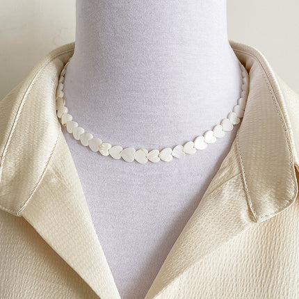 Natural Shell Love Heart Necklace