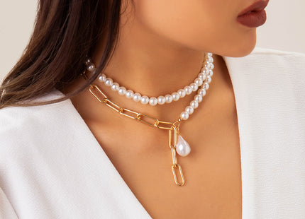 Pearls Long Tassel Pendant Necklace for Women