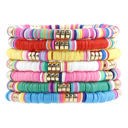 Polymer Clay Boho Stretch Bracelet