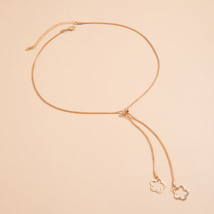Retro Thin Chain Pull Sweater Chain Necklace