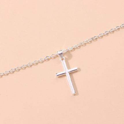 Cross Pendants Long Chain Necklace