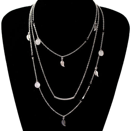 Tassel Leaf Pendant Necklace