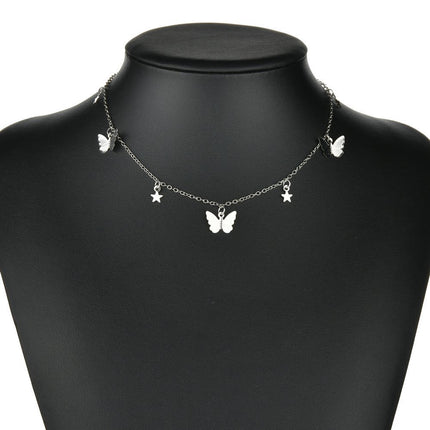 Butterfly Pendant Necklace for Women