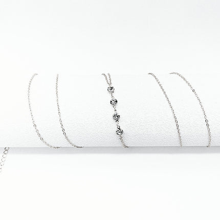 Rhinestone Chain Tassel Body Chain