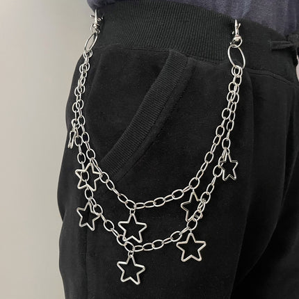 Stars Keychain Punk Trouser Wallet Chain Hip Hop Jeans Chains Pants Chain