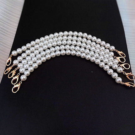Pearls Beaded Women Lady Handbags Pearl Shoulder Hand Bag Purse Chain