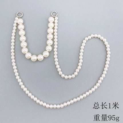 Phone Lanyard Long Crossbody Necklace Chain Pearl Straps Keychain
