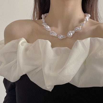 Multilayer Baroque Necklace Pearl Clavicle Chain - FASHION SHEGOODS LLC