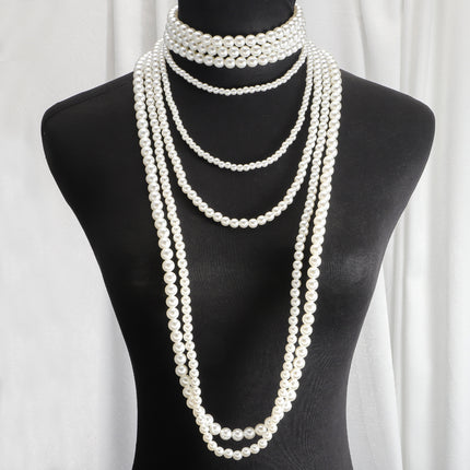 Imitation Pearl Multi-layered Women's Necklace Exaggerated - FASHION SHEGOODS LLC