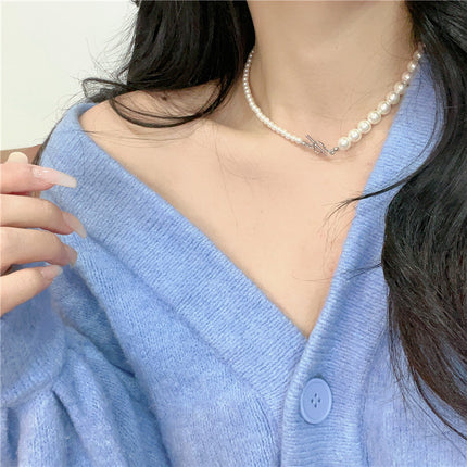 Handmade Classic Pearl Chain Necklace - FASHION SHEGOODS LLC