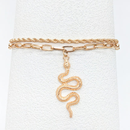 Bohemian Layered Snake Anklet Summer Beach Anklets