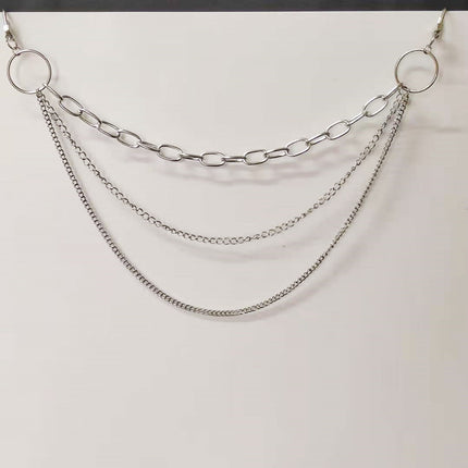 Three Layered Jeans Chain Punk Rocker Pants Chain