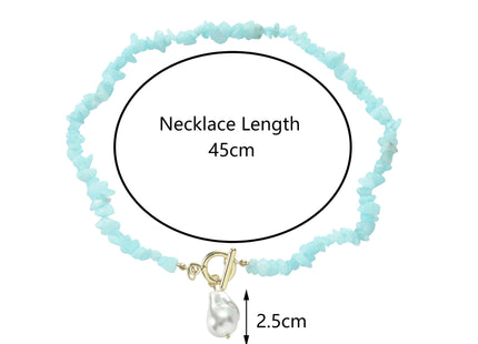 Natural Stone Bead Necklace
