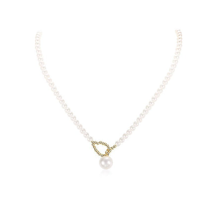 Pearl Choker Necklace Glass Pearls Jewelry Women Wedding Accessories