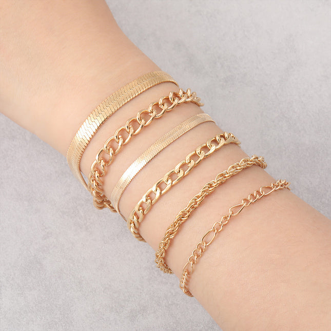 Custom Flat Snake Cuban Chain Jewelry Bracelet