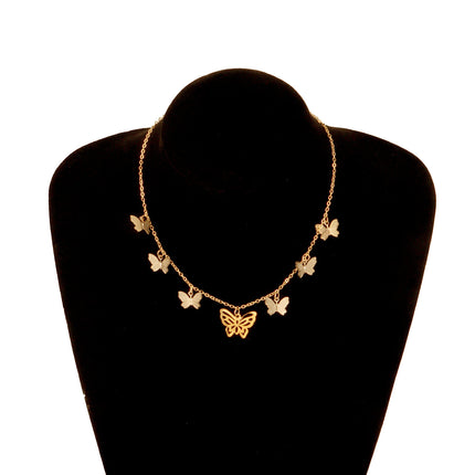 butterfly Pendant Necklace for Women