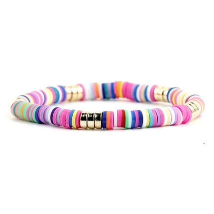 Polymer Clay Boho Stretch Bracelet