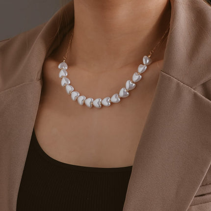 Heart Pearl Necklace