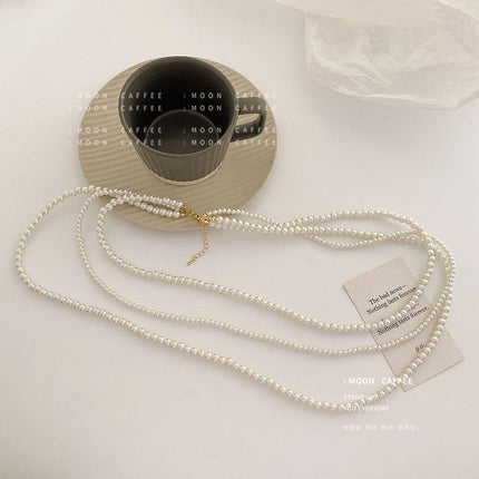 Luxury Pearl Beads extra Long Party Necklace - FASHION SHEGOODS LLC