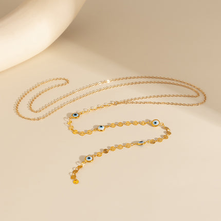 Crystal Stone Long Tassel Necklaces for Women