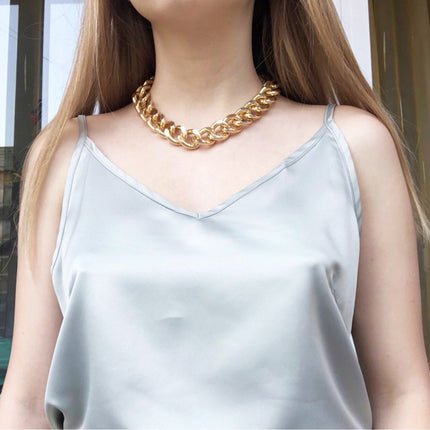 Punk Rock Rap Style Chain Short Necklace