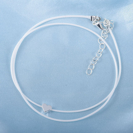 Beach Love Heart Multi-layer Anklet Jewelry