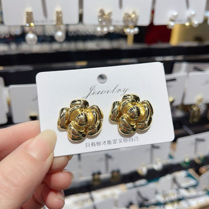Retro Flower Statement Earrings