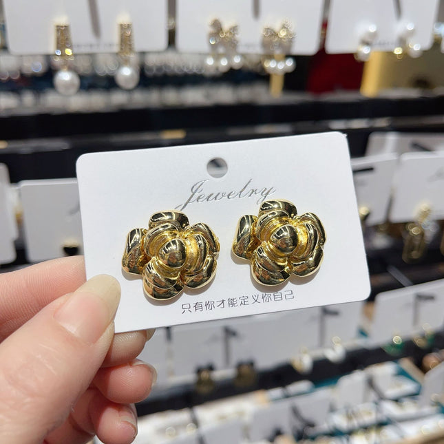 Retro Flower Statement Earrings