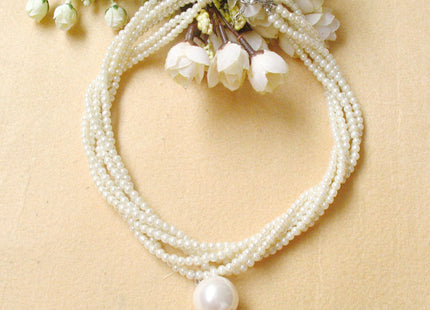 Multi-Layer Beaded Layer Pearl Necklace