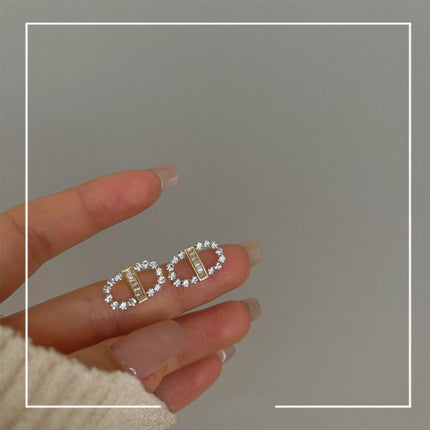 Double Round Stud Earrings for Women