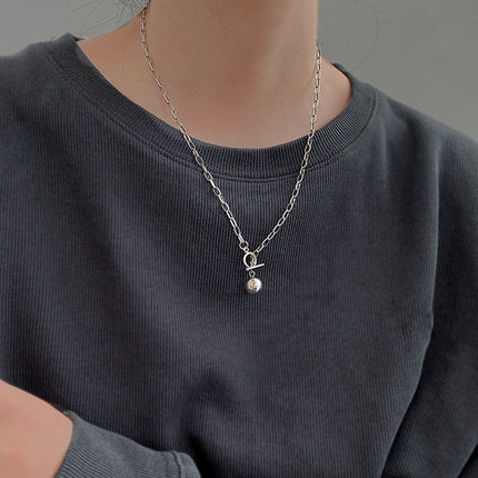 Round Beads Ball Pendent Necklace - FASHION SHEGOODS LLC