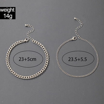 Hip Hop Cuban Chain Anklet Jewelry