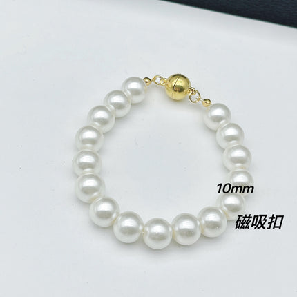 Glass Pearl Bracelet Woman Magnet Clasp