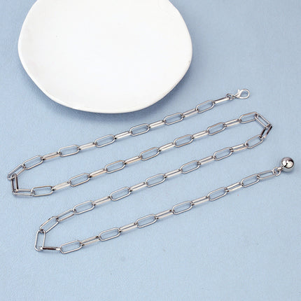 Metal Chain Belt Alloy Pendant Waist Chain