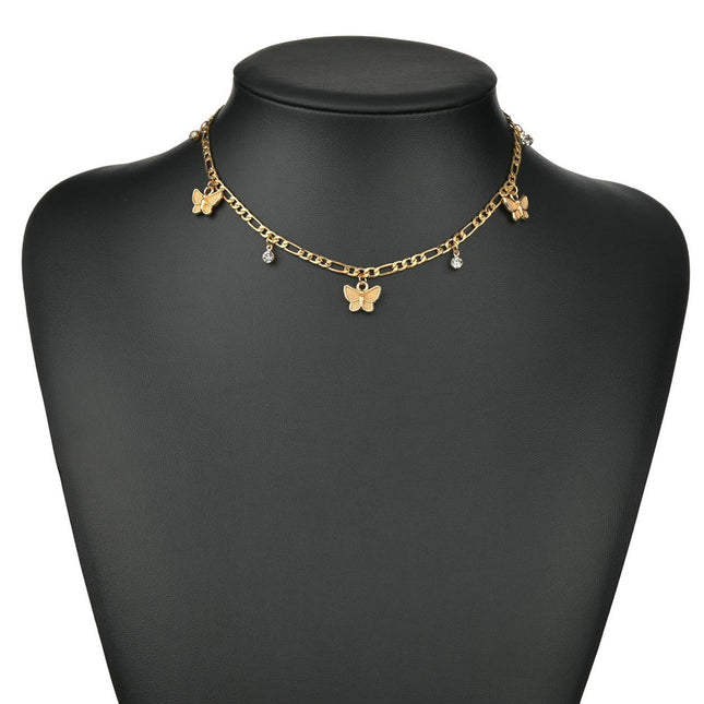 Butterfly Charm Chain Necklace