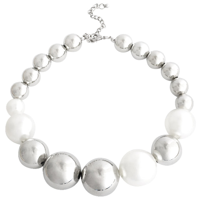 Hop CCB Round Bead Chokers Necklaces Short Collar - FASHION SHEGOODS LLC