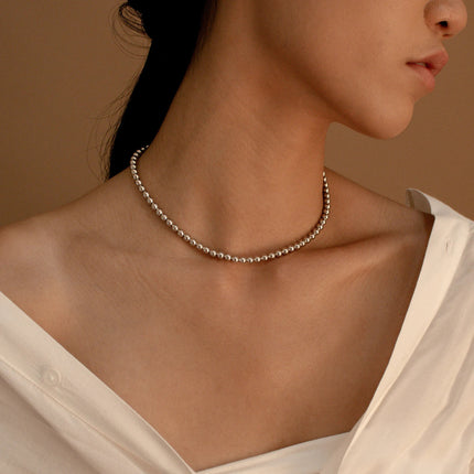 Chain Round Beads Beaded Necklace