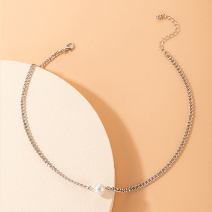 Custom Fashion Jewelry Pearl Chain Necklace