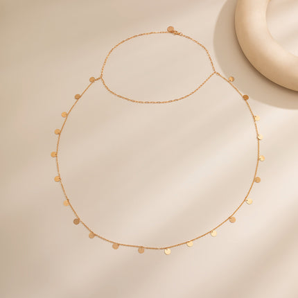 Women Simple Sexy Body Chain Back Chain Necklace
