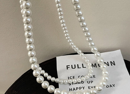 Beaded Jewelry Artificial Traditional Round Pearl Necklace