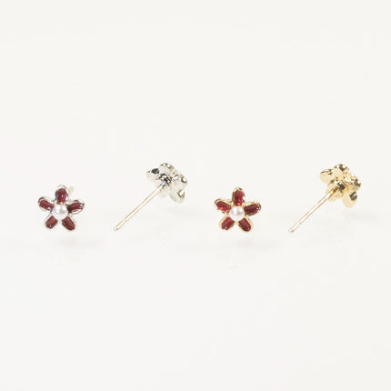 Watermelon fruit stud earrings set