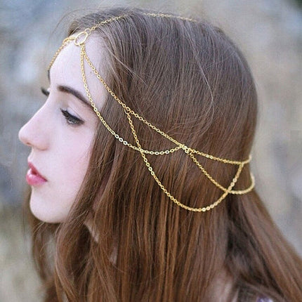 Bohemian Fashion Bridal Hair Chain