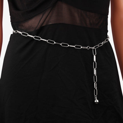 Metal Chain Belt Alloy Pendant Waist Chain